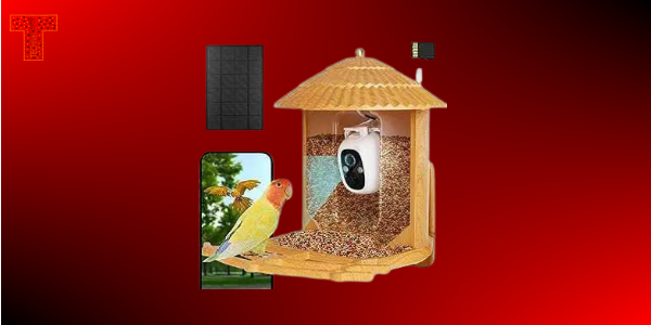 Samyoung Smart Bird Feeder with Camera AI Identify Bird Species